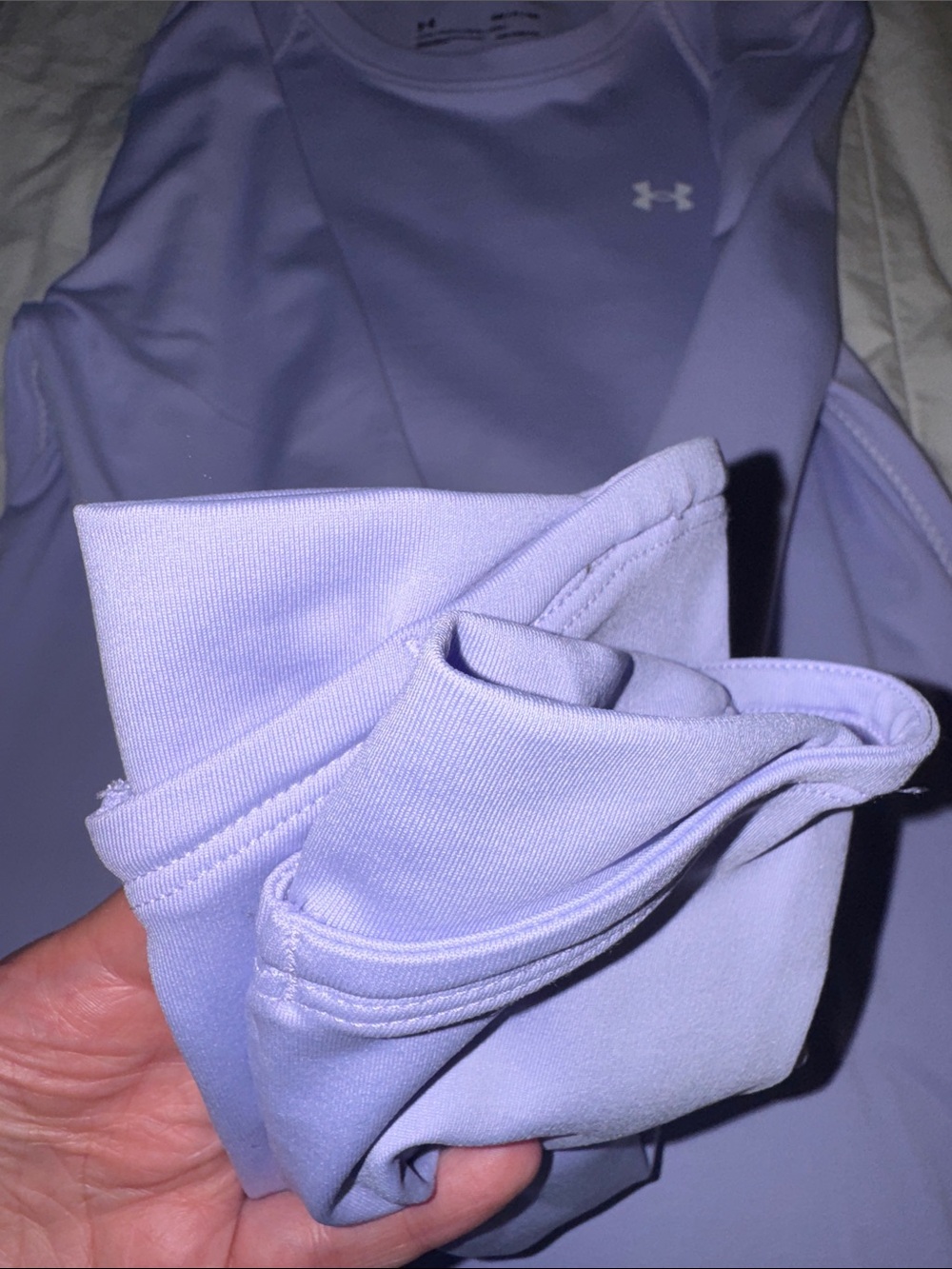 Under Armour Lavender Long-Sleeve Performance Top for Women - Picture 2 of 7